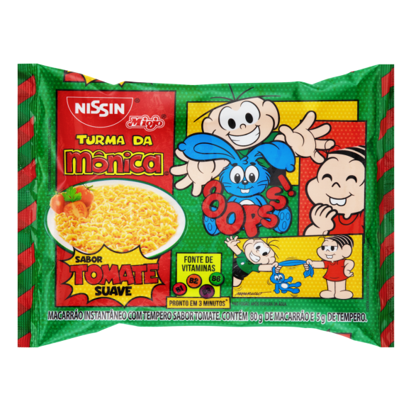 NISSIN MIOJO TURMA DA MONICA TOMATE