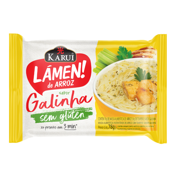 KARUI LAMEN DE ARROZ SABOR GALINHA 78G