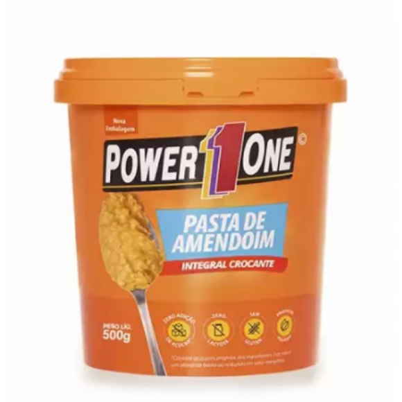 POWER ONE PASTA DE AMENDOIM 500G