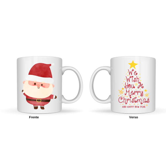 EMI CANECA DE PORCELANA MERRY CHRISTMAS