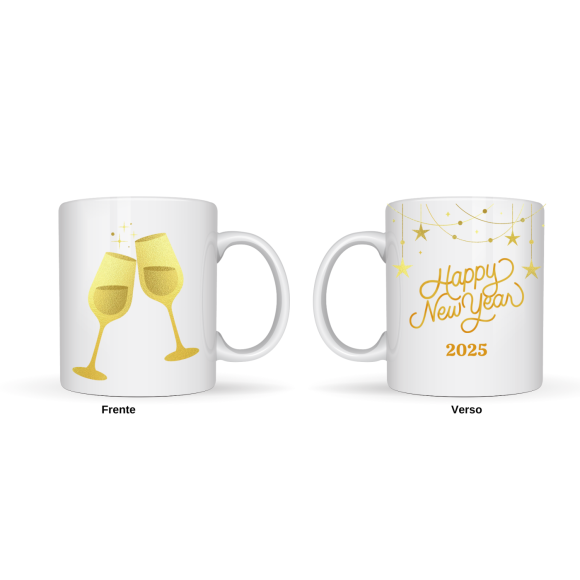 EMI CANECA DE PORCELANA HAPPY NEW YEAR