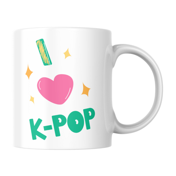 EMI CANECA DE PORCELANA I LOVE KPOP