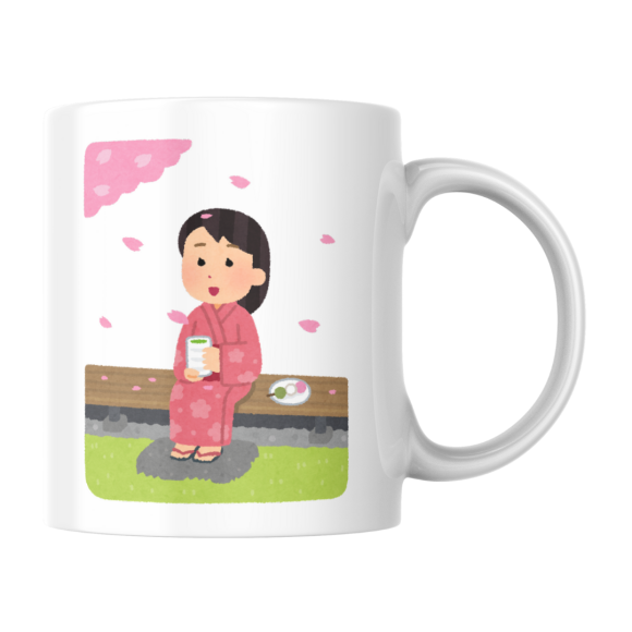 EMI CANECA DE PORCELANA NAMORADOS NA CEREJEIRA