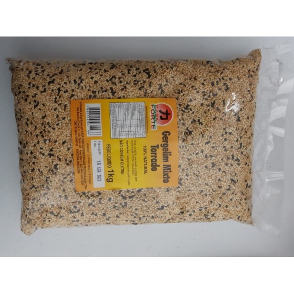 GERGELIM MISTO TORRADO 1KG (100% NATURAL)