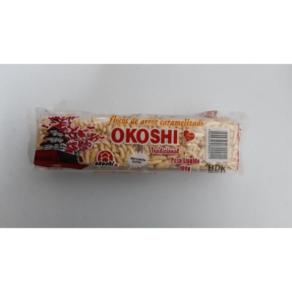 FLOCOS DE ARROZ CARAMELIZADO OKOSHI 100G