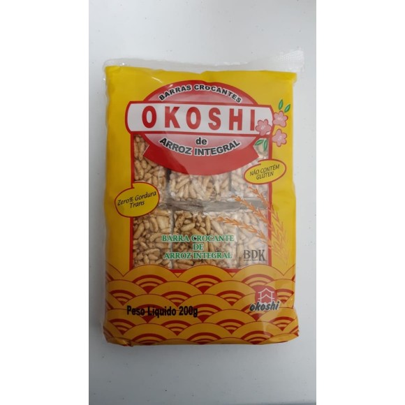 BARRAS CROCANTES DE ARROZ INTEGRAL OKOSHI 200G