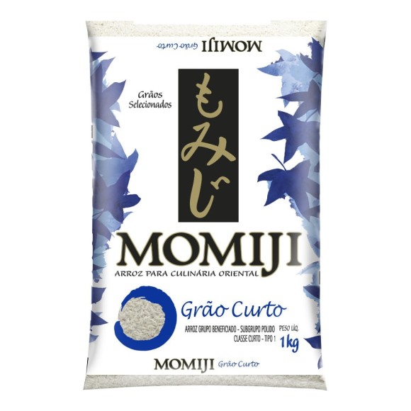 ARROZ GRÃO CURTO MOMIJI, 1KG