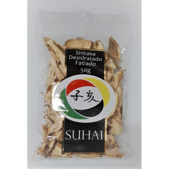 SHITAKE DESIDRATADO FATIADO SUHAI 50G