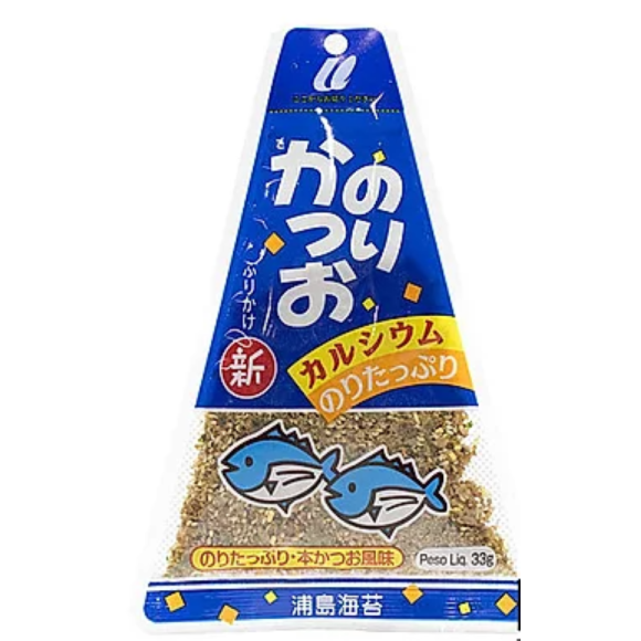 TEMPERO FURIKAKE ALGA MARINHA NORI E PEIXE KATSUO 33G