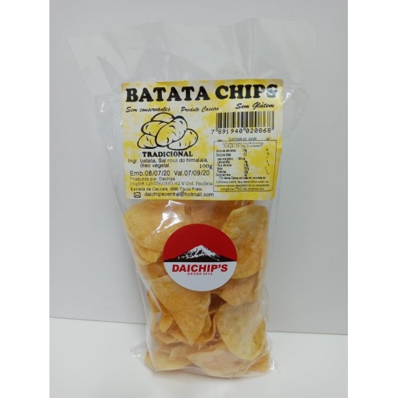 YUDI BATATA CHIPS CASEIRATRADICIONAL 100G